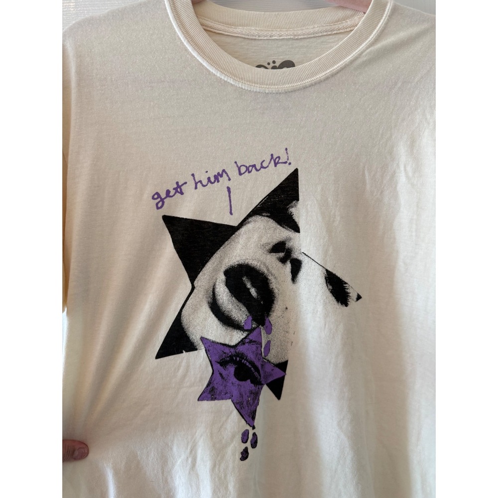 Olivia Rodrigo GUTS Tour Shirt M Cream Graphic Tee Double Sided Official Merch - Picture 5 of 5